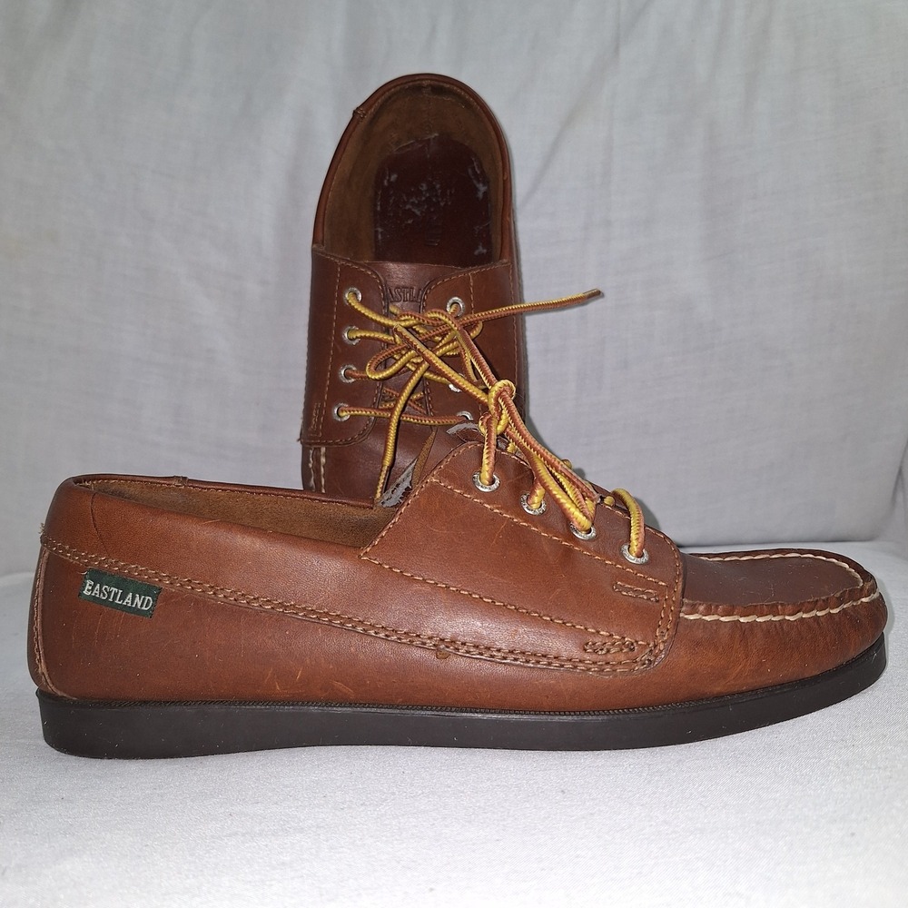 Vintage Eastland Men's Falmouth Camp Moc Handsewn VTG 9D Four-eyelet Camp Oxford
